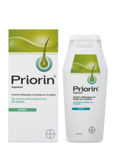 Priorin Σαμπουάν Θρέψης - Με Φυτικά Εκχυλίσματα & Βιταμίνες - Λιπαρά Μαλλιά 200 ml
